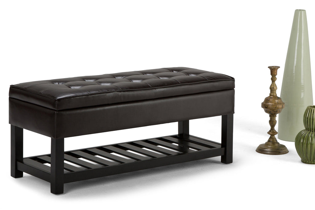 Cosmopolitan Ottoman Bench in Vegan Leather