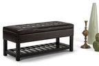 Cosmopolitan Ottoman Bench in Vegan Leather
