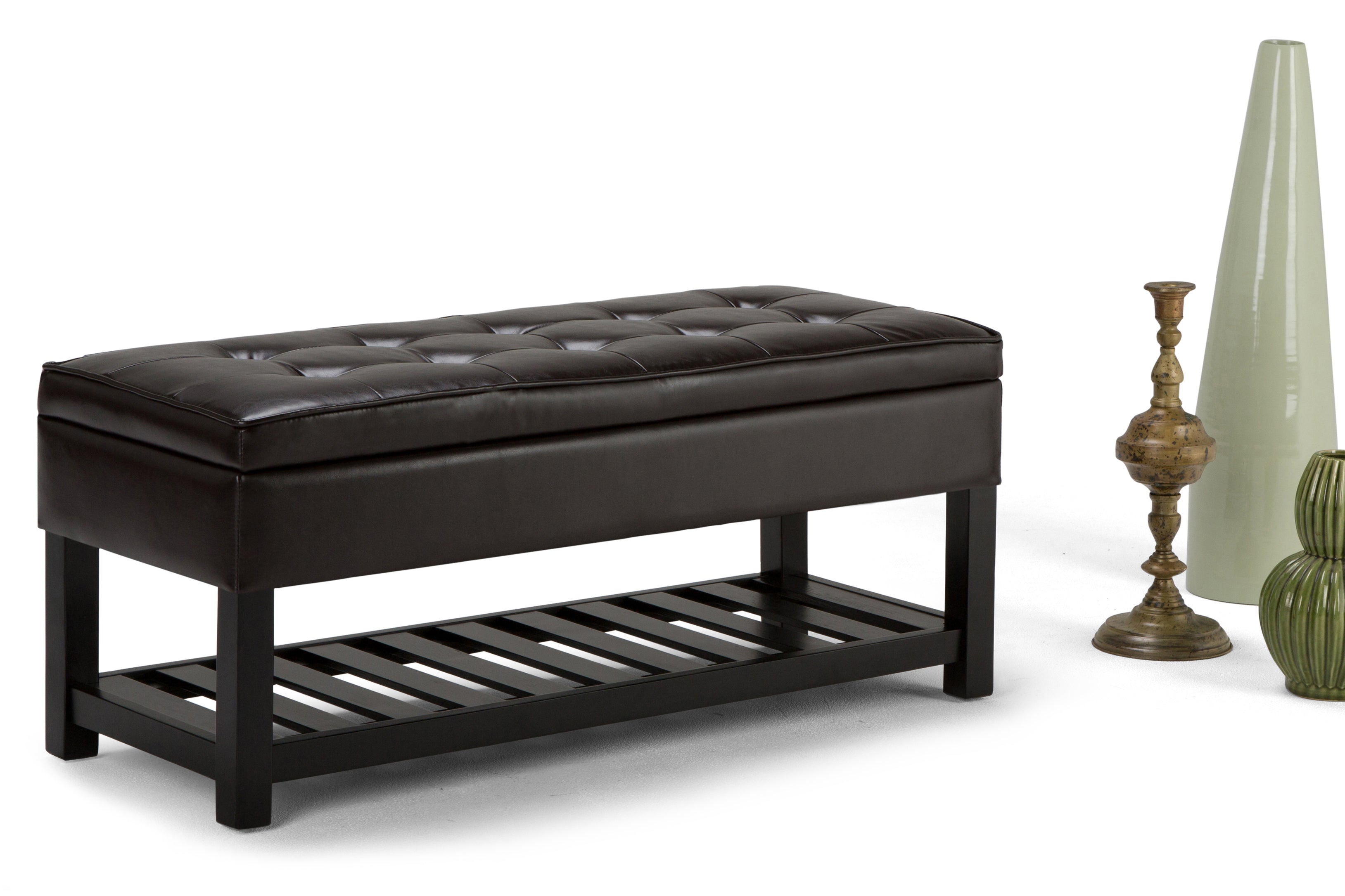 Cosmopolitan Ottoman Bench in Vegan Leather