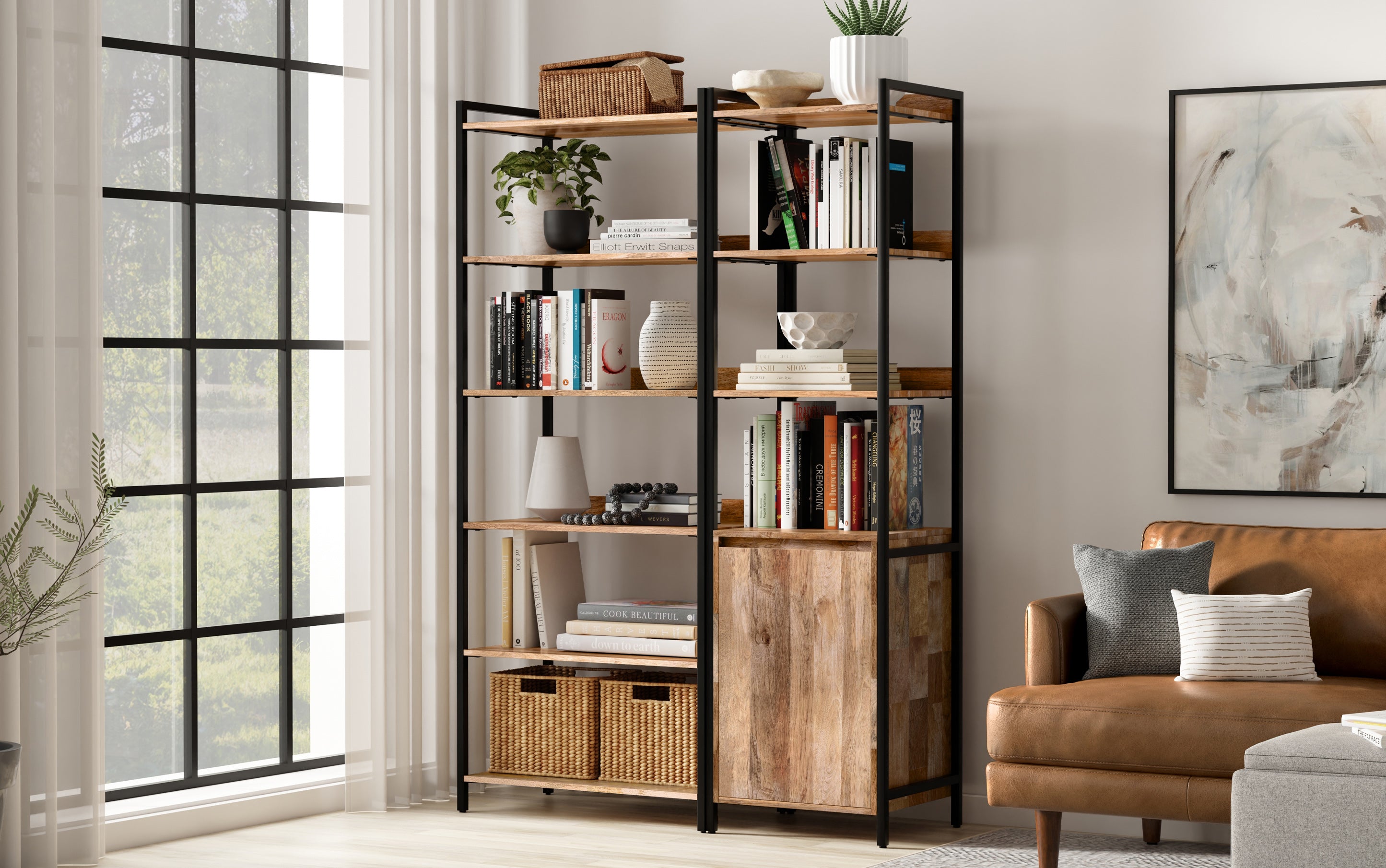 Kelsey 50 inch Bookcase 2-piece Set