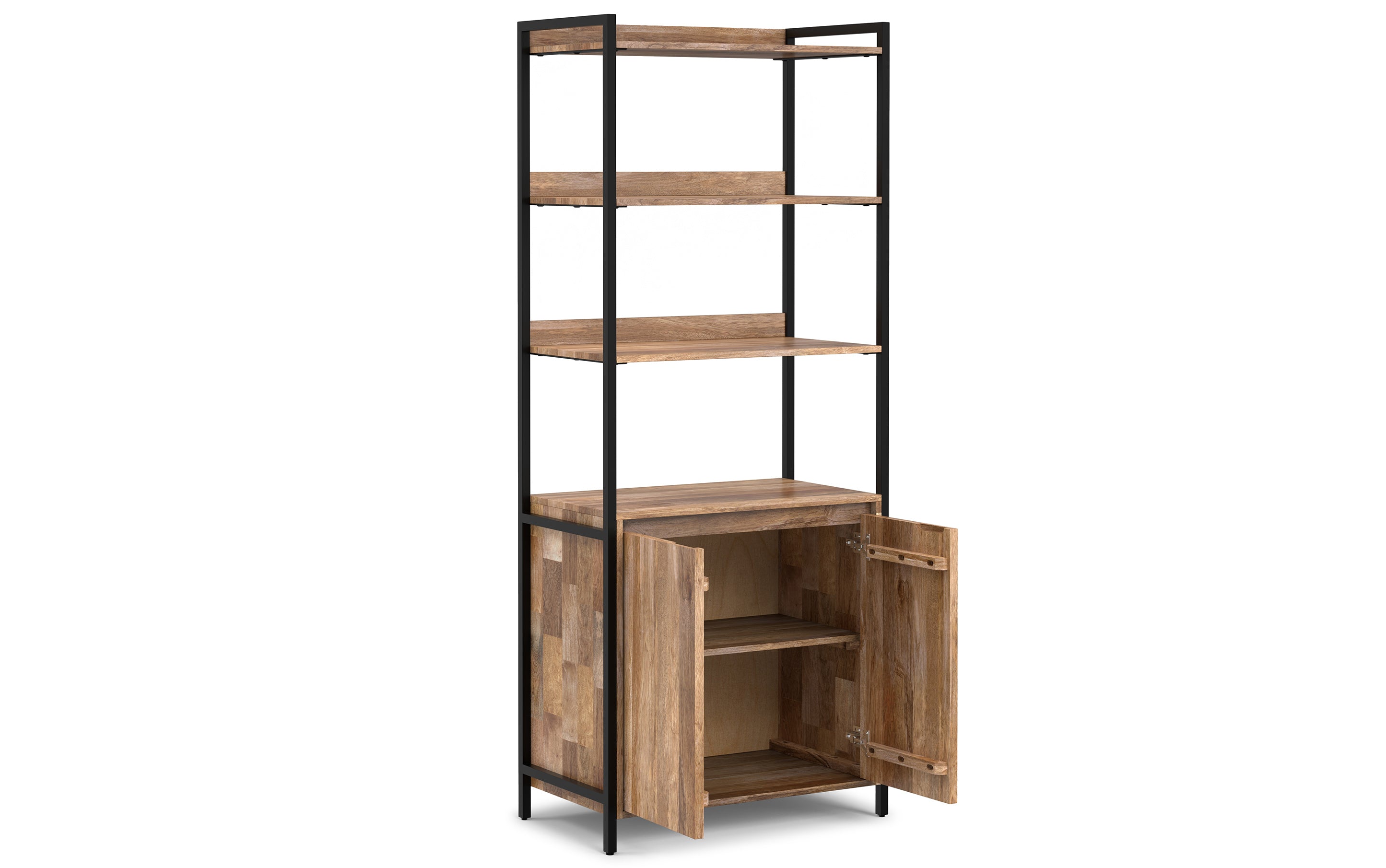 Kelsey 30 inch 5 Shelf Bookcase with Doors (Set of 2)