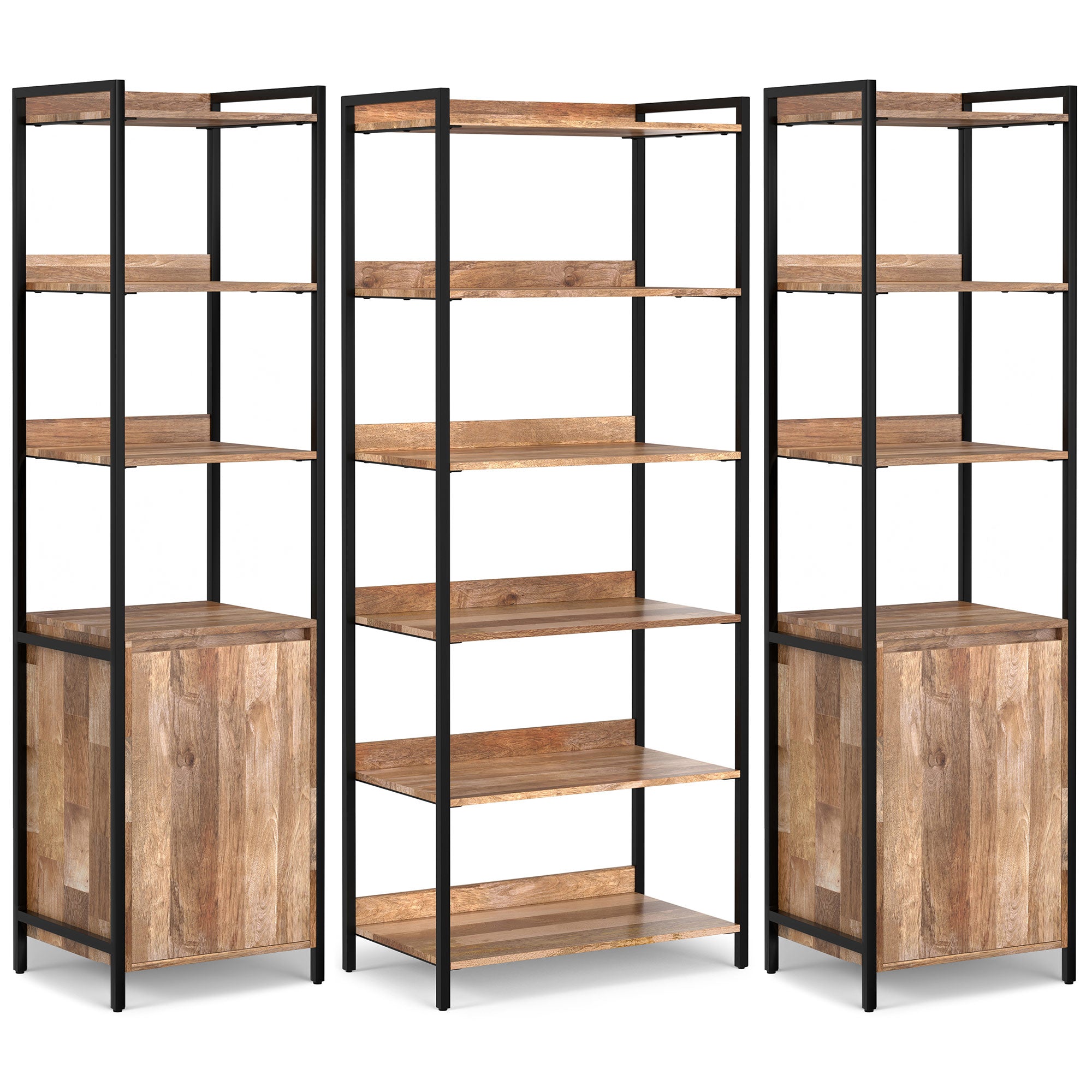 Kelsey 70 inch Bookcase 3-piece Set
