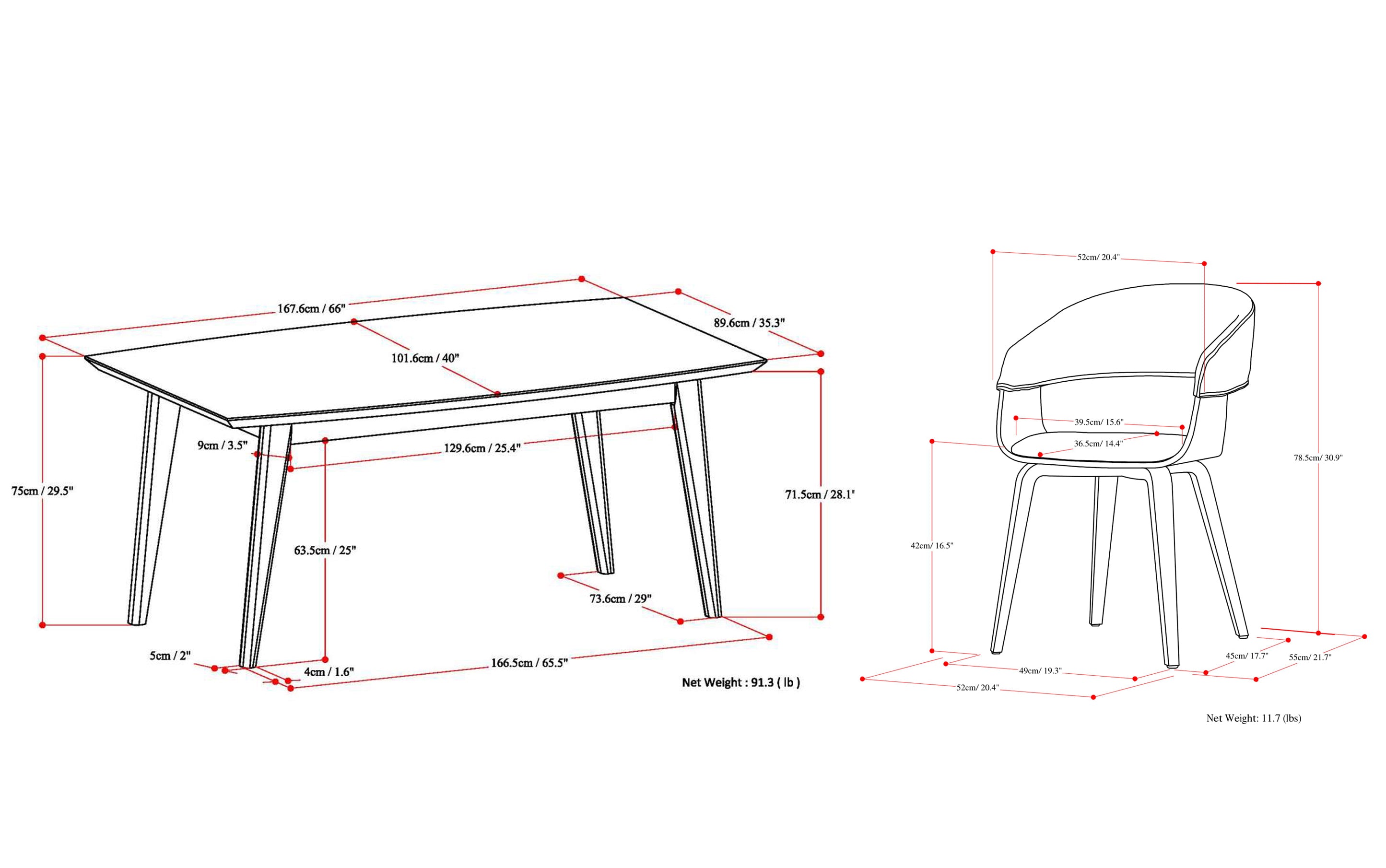 Lowell / Draper 7 Pc Dining Set