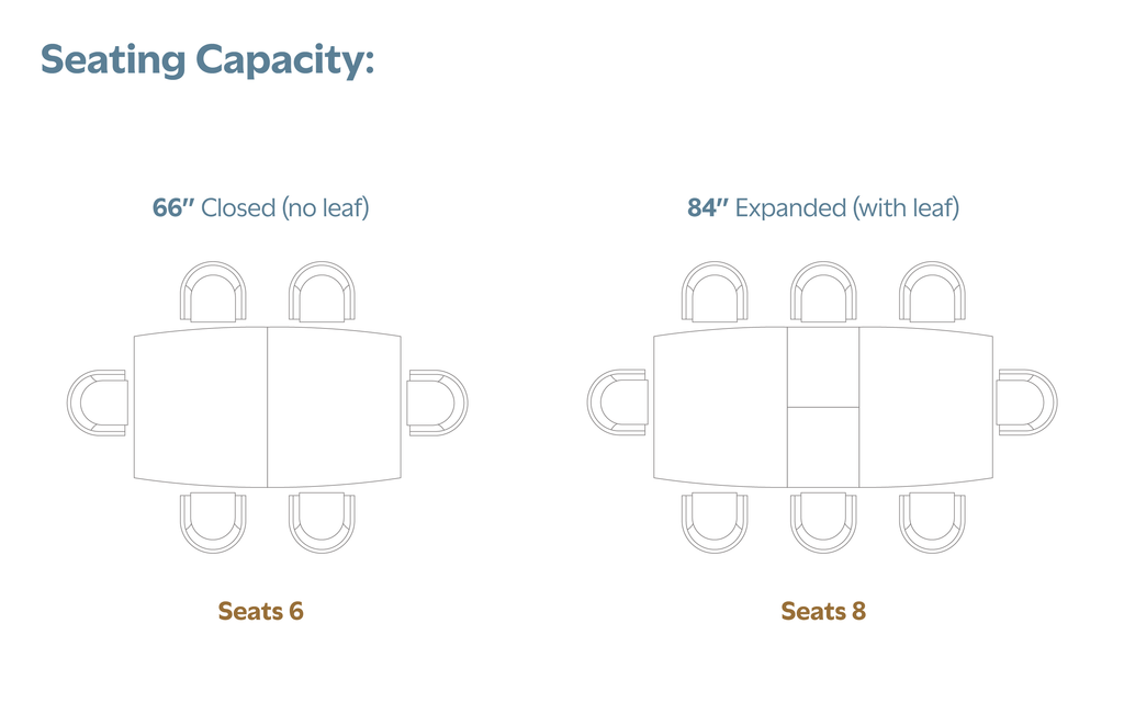 Draper Mid Century Extendable Dining Table