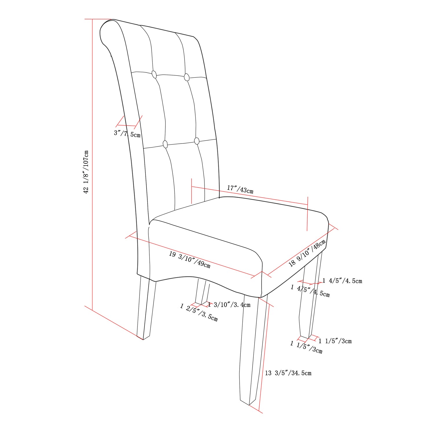 Cosmopolitan Dining Chair in Denim Blue