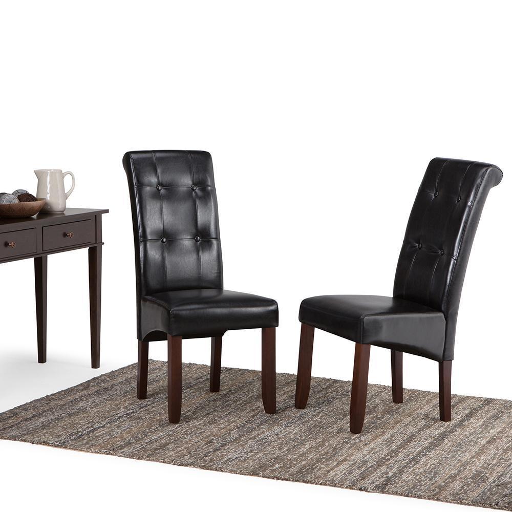Cosmopolitan Dining Chair in Vegan Leather (Set of 2)