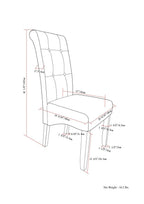 Cosmopolitan Dining Chair in Vegan Leather (Set of 2)