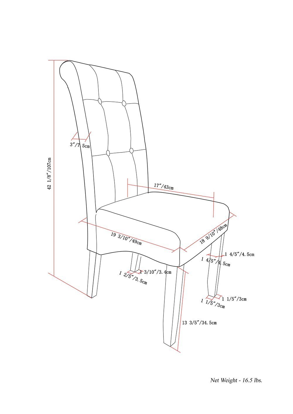 Cosmopolitan Dining Chair in Tanners Brown (Set of 2)