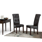 Cosmopolitan Dining Chair in Vegan Leather (Set of 2)