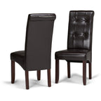 Cosmopolitan Dining Chair in Vegan Leather (Set of 2)