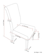 Avalon Dining Chair (Set of 2) in Vegan Leather