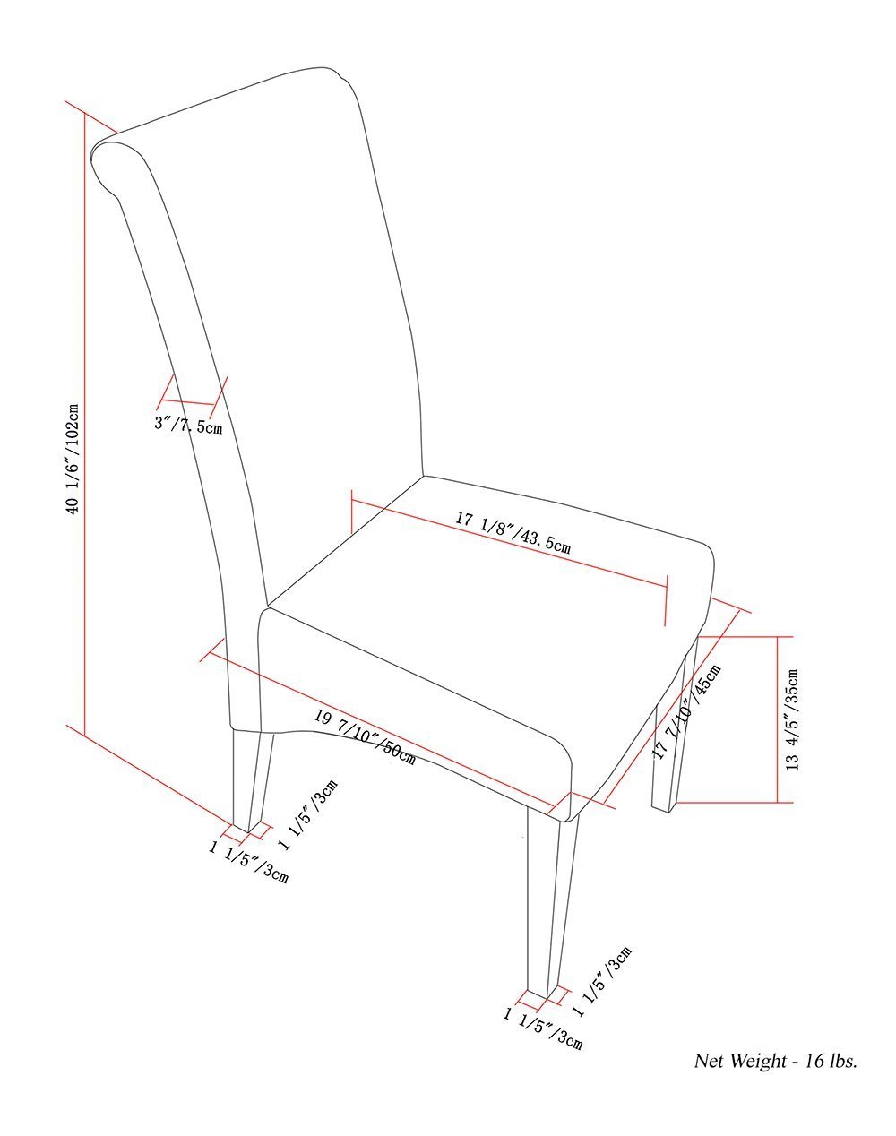 Avalon Dining Chair (Set of 2) in Vegan Leather