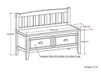 Burlington Entryway Storage Bench with Drawers
